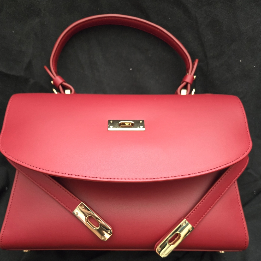 Silver & Riley Red Leather Satchel - Picture 11 of 16